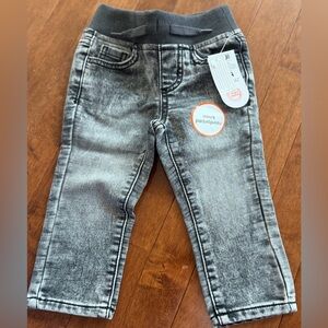 wonder nation Boys Grey Acid-Wash Jogger Jeans